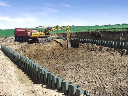 3Cr17-Formmaterial PVC-Blattpfeiler für langlebige Landschaftsgestaltung zur Erosionskontrolle