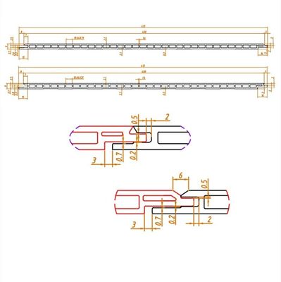 Profil für Hausdekoration Wanddeckenplattenform mit 1 Hohlraum und Kalibrator