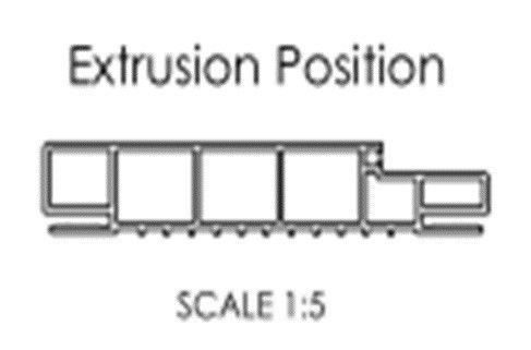 Erweiterte Extrusionsform für Fenster- und Türprofile aus PVC